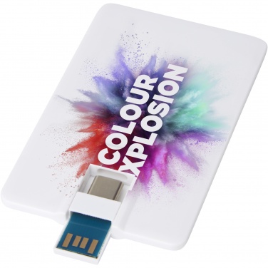 Logotrade Firmengeschenke das Foto: Duo slim 64 GB USB-Stick mit Typ-C und USB-A 3.0