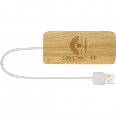 Logotrade Werbegeschenke das Foto: Tapas USB-Hub aus Bambus