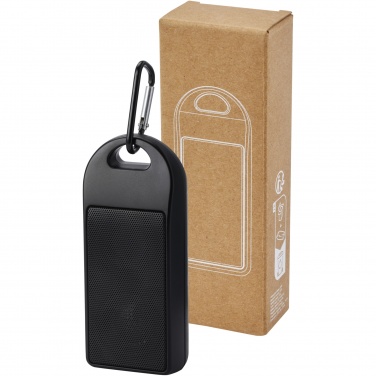 Logotrade Werbeartikel das Foto: Omni 3 W IPX4 Bluetooth®-Lautsprecher aus recyceltem RCS Kunststoff