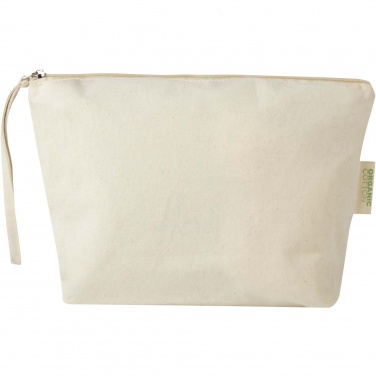 Logotrade Werbeartikel das Foto: Orissa 180 g/m² große Kosmetiktasche aus Bio-Baumwolle 3L