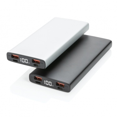 Logotrade werbemittel das Foto: 18W PD Powerbank mit 10.000 mAh aus Aluminium