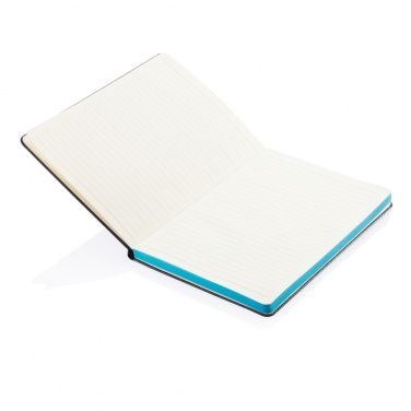 Logotrade werbemittel das Foto: Deluxe Hardcover A5 Notizbuch mit coloriertem Beschnitt