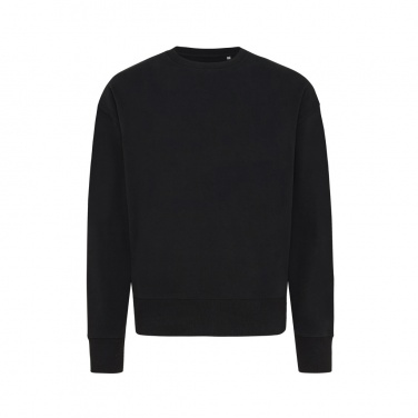 Logotrade Werbeartikel das Foto: Iqoniq Kruger Relax-Rundhals-Sweater aus recycelt. Baumwolle