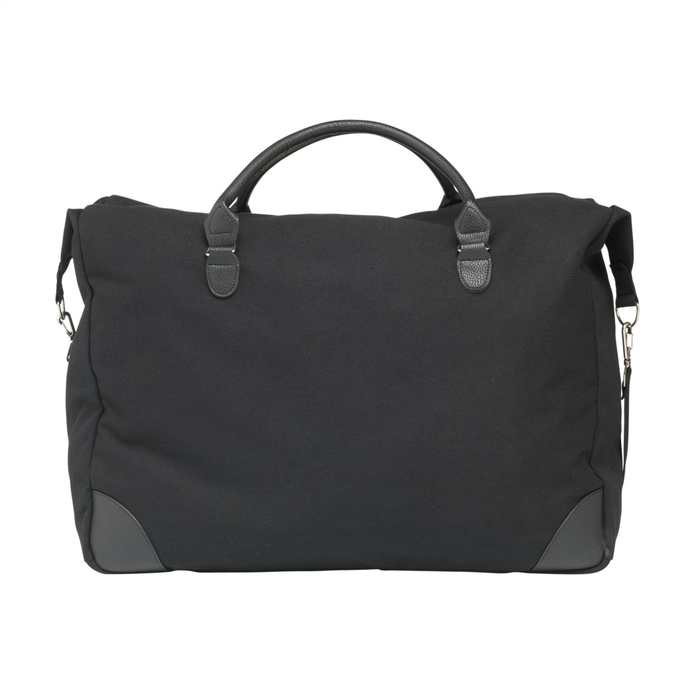 Logotrade Firmengeschenke das Foto: Denver Duffle Reisetasche aus recyceltem Canvas