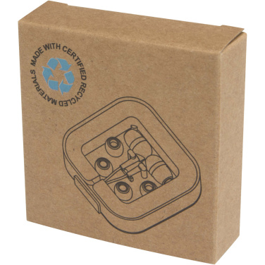 Logotrade Logogeschenke das Foto: Baekdu kabelgebundenes Headset Typ-C mit Aufbewahrungsbox aus recyceltem Kunststoff