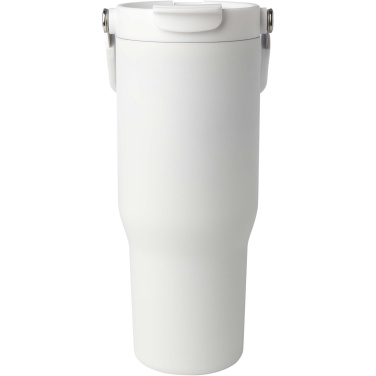 Logotrade Werbeartikel das Foto: Bronx 900 ml RCS-zertifizierter Kupfer-Vakuum Isolierbecher aus Edelstahl mit Doppelfunktionsdeckel
