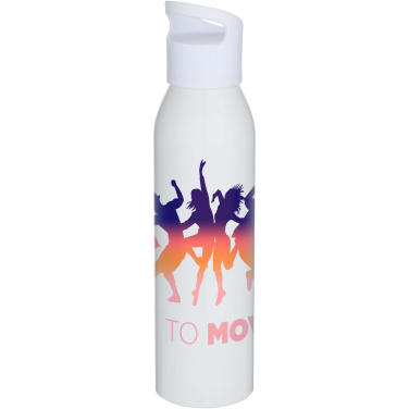 Logotrade Werbegeschenke das Foto: Sky 650 ml RCS-zertifizierte, einwandige Trinkflasche aus recyceltem Edelstahl