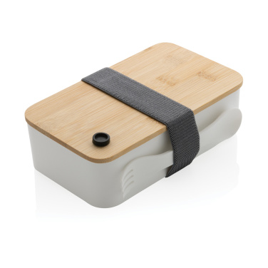 Logotrade Geschäftsgeschenke das Foto: RCS RPP Lunchbox mit Bambusdeckel