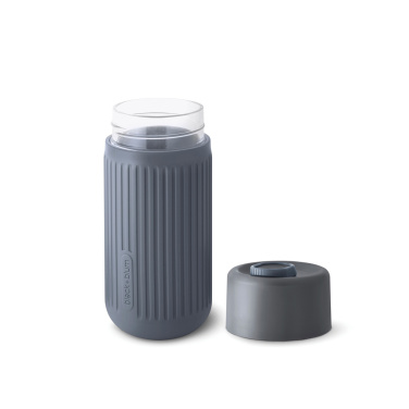 Logotrade Geschäftsgeschenke das Foto: Black+Blum Glas-Reisebecher 340ml