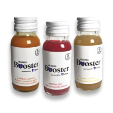 #Sortiment von Gesundheitsshots in Geschenkverpackung