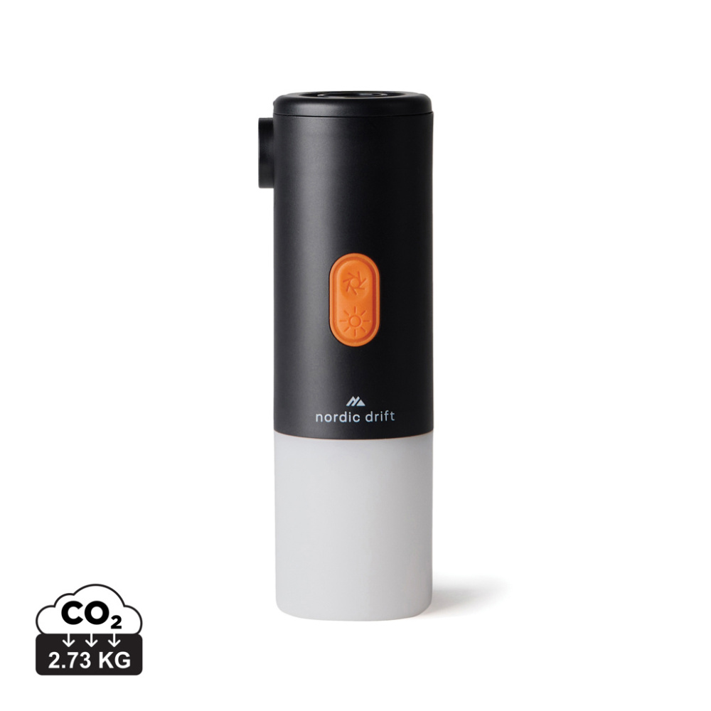 Logotrade werbemittel das Foto: Nordic Drift Titan 2-in-1-Luftpumpe und Campinglampe