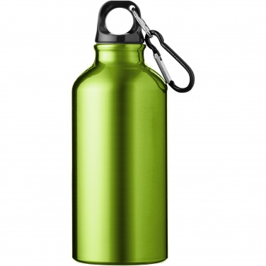 Logotrade business gifts photo of: Oregon 400 ml aluminium water bottle with carabiner