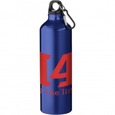 Logo trade corporate gift photo of: Oregon 770 ml aluminium water bottle with carabiner