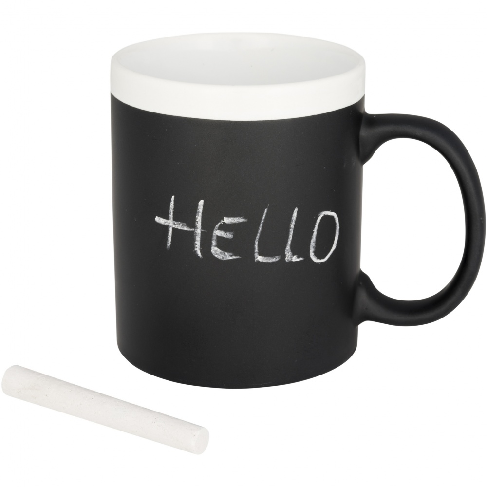Logo trade promotional items image of: Chalk-write 330 ml ceramic mug