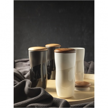 Logotrade promotional giveaways photo of: Double-walled ceramic tumbler Reno 370 ml
