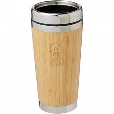 Logotrade corporate gifts photo of: Bambus 450 ml tumbler with bamboo outer