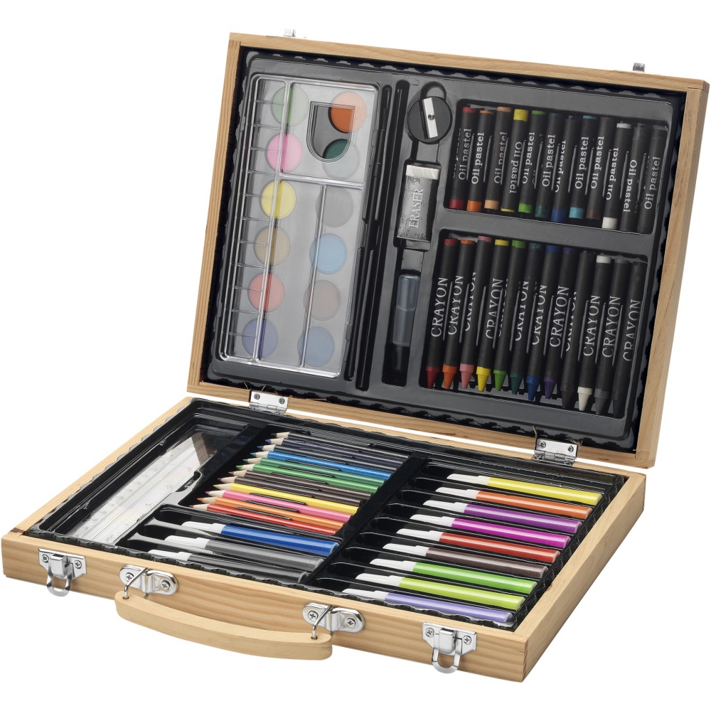 Logotrade advertising product picture of: Rainbow 67-piece colouring set