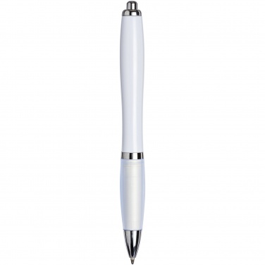 Logo trade corporate gifts image of: Nash ballpoint pen with coloured barrel and grip