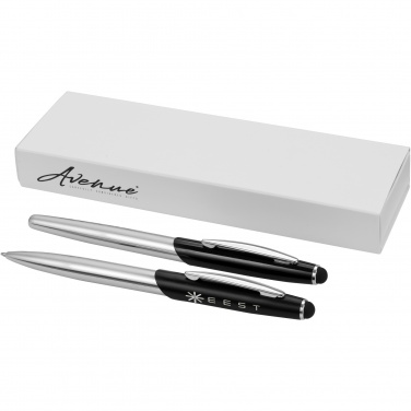 Logotrade promotional merchandise image of: Geneva stylus ballpoint pen and rollerball pen set
