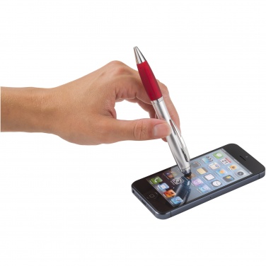 Logo trade promotional merchandise picture of: Nash stylus ballpoint with coloured grip