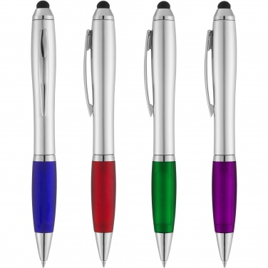 Logo trade promotional gifts picture of: Nash stylus ballpoint with coloured grip
