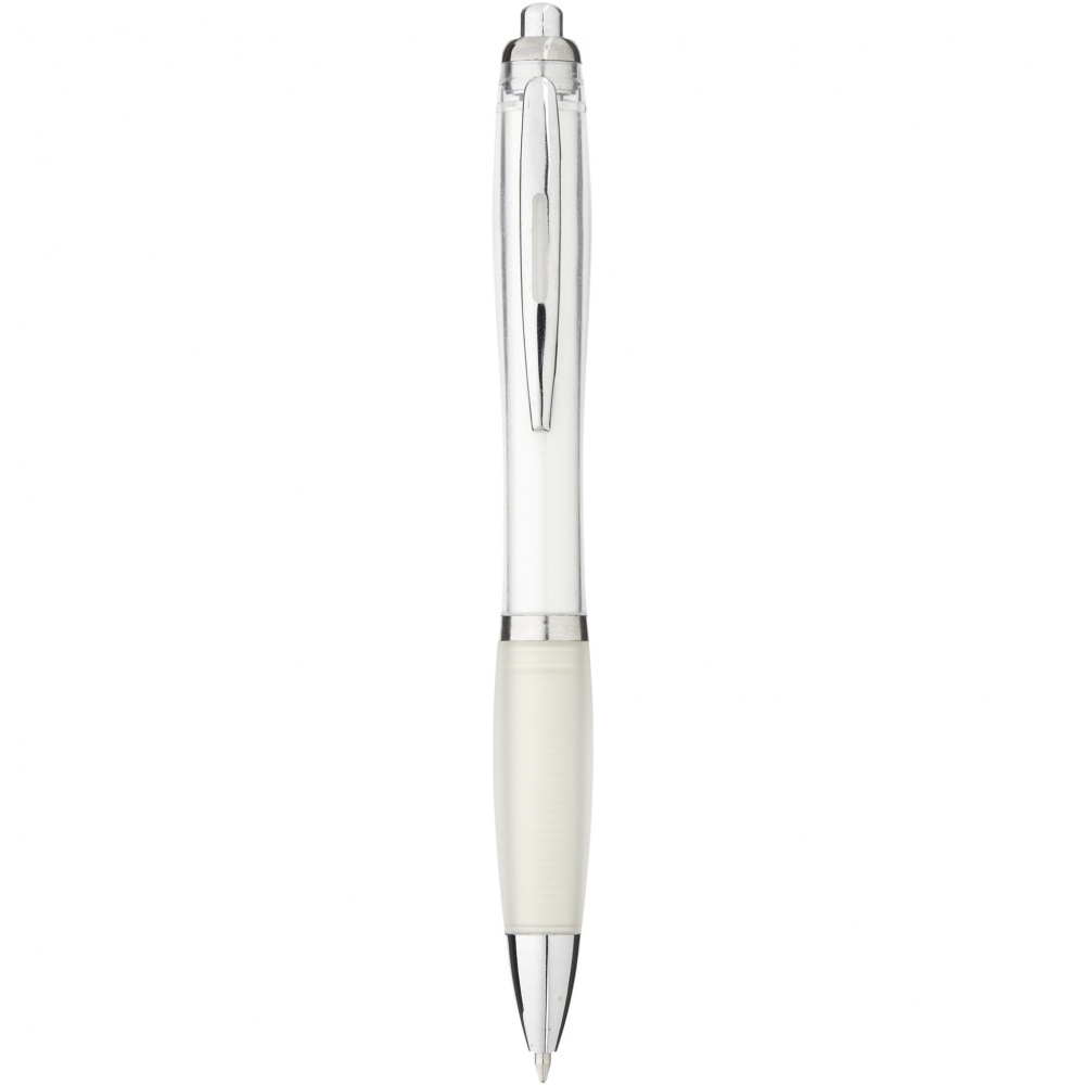 Logo trade corporate gifts image of: Nash ballpoint pen coloured barrel and grip