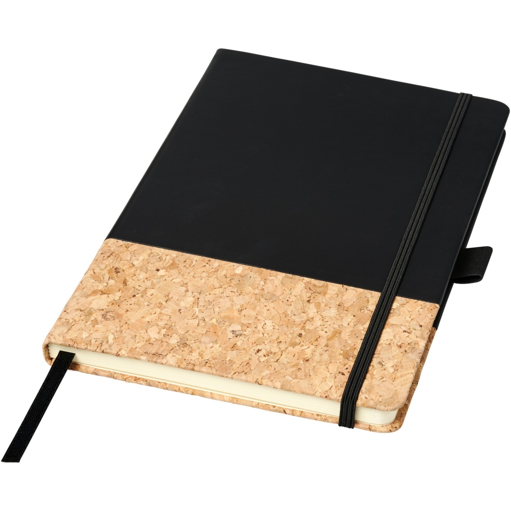 Logo trade promotional merchandise picture of: Evora A5 cork thermo PU notebook