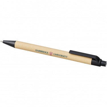 Logo trade advertising products picture of: Berk recycled carton and corn plastic ballpoint pen
