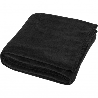 Logo trade promotional gift photo of: Bay extra soft coral fleece plaid blanket