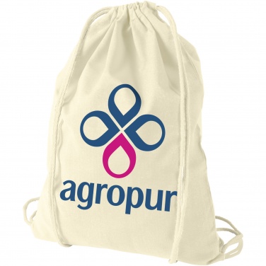 Logotrade promotional products photo of: Oregon 100 g/m² cotton drawstring bag 5L
