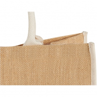 Logotrade advertising product picture of: Harry coloured edge jute tote bag 25L