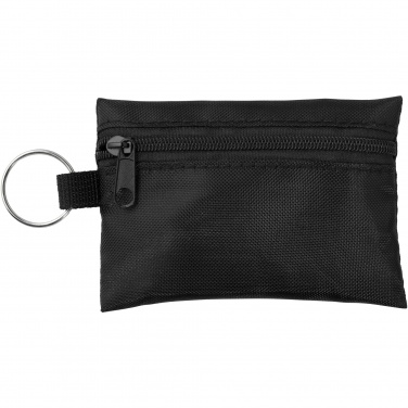 Logo trade promotional giveaway photo of: Valdemar 16-piece first aid keyring pouch