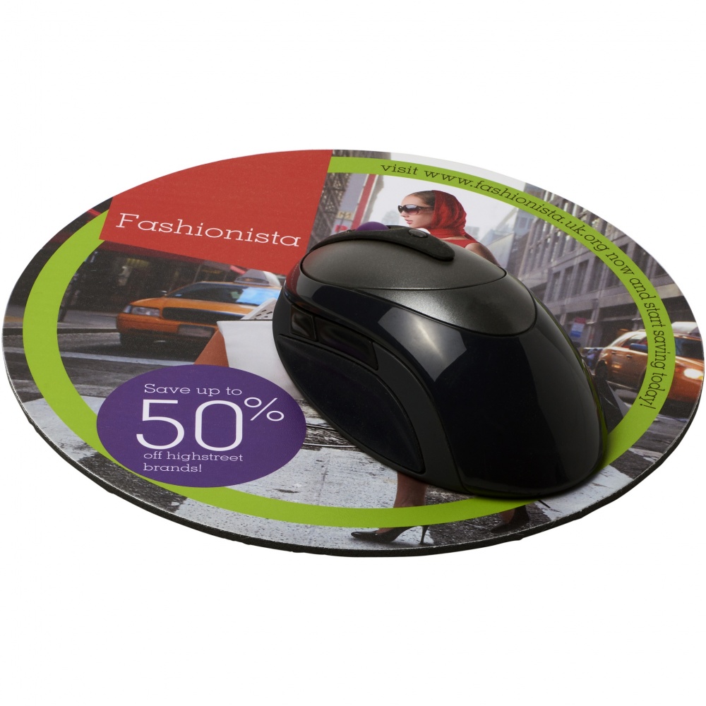 Logo trade promotional gifts picture of: Q-Mat® round mouse mat