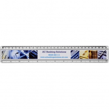 Logotrade promotional giveaway image of: Ellison 30 cm plastic insert ruler