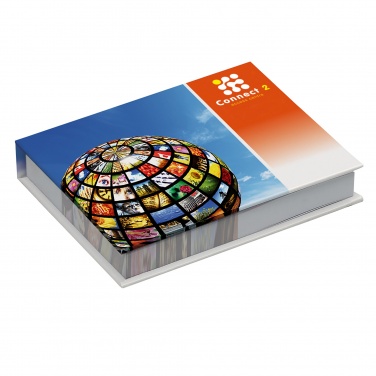 Logo trade promotional item photo of: Combi notes page marker set hard cover