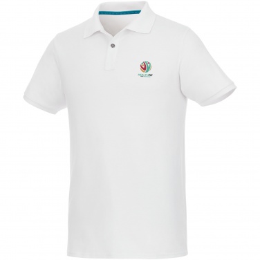 Logo trade business gift photo of: Beryl short sleeve men's organic recycled polo