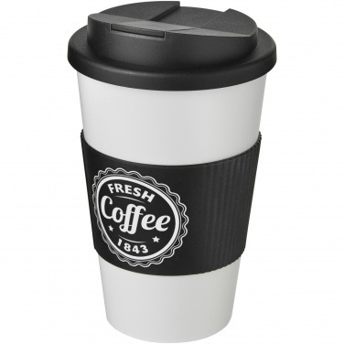 Logo trade advertising products picture of: Americano® 350 ml tumbler with grip & spill-proof lid