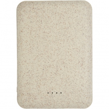 Logotrade promotional item image of: Asama 5000 mAh wheat straw power bank