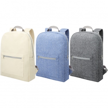 Logo trade advertising products picture of: Pheebs 450 g/m² recycled cotton and polyester backpack 10L