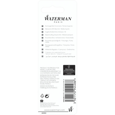 Logo trade promotional products image of: Waterman ballpoint pen refill