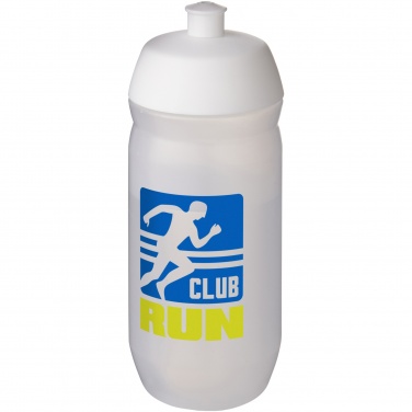 Logo trade promotional item photo of: HydroFlex™ Clear 500 ml squeezy sport bottle