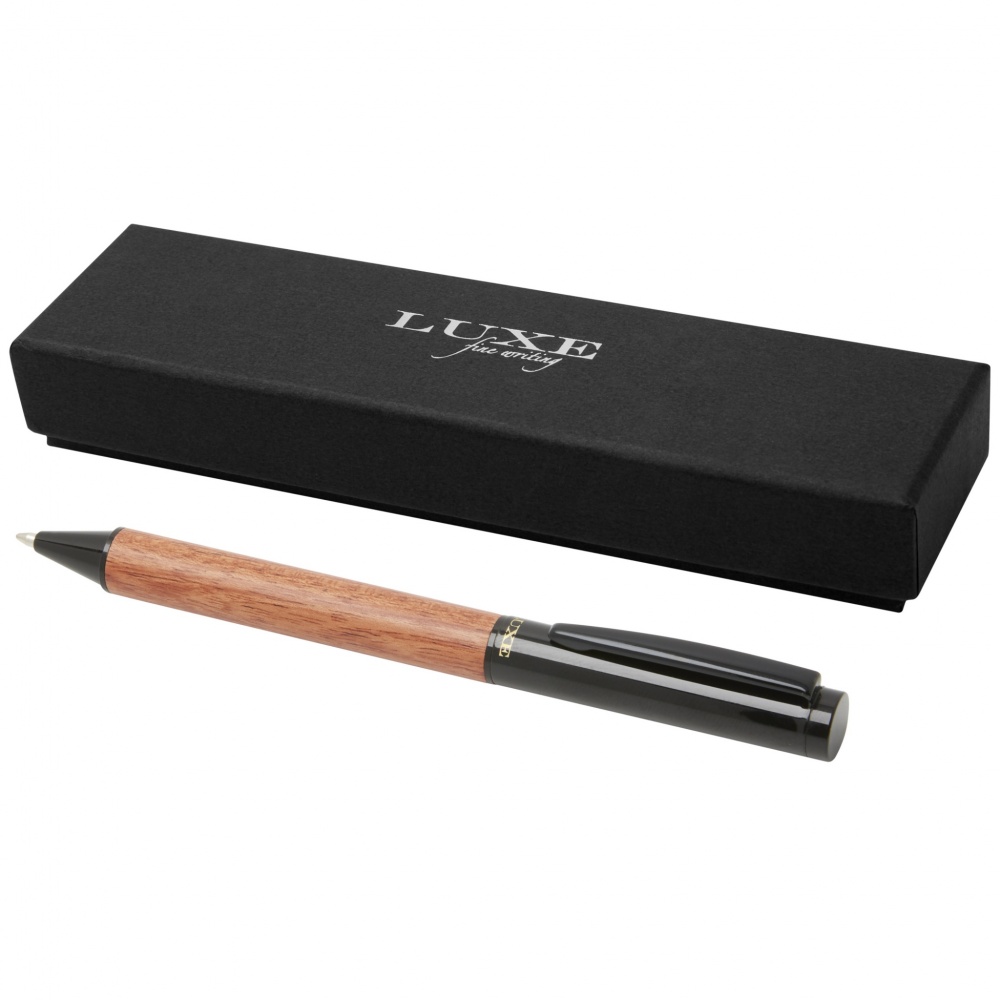 Logo trade promotional gifts image of: Timbre wood ballpoint pen