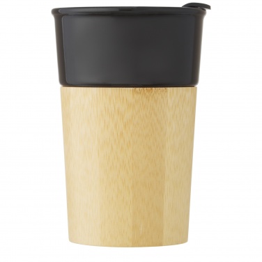 Logotrade business gift image of: Pereira 320 ml porcelain mug with bamboo outer wall