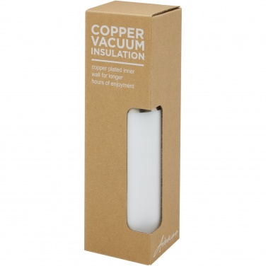 Logo trade corporate gift photo of: Hulan 540 ml copper vacuum insulated stainless steel bottle with bamboo lid