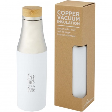 Logotrade business gifts photo of: Hulan 540 ml copper vacuum insulated stainless steel bottle with bamboo lid