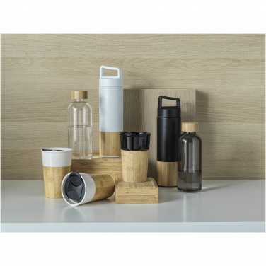 Logotrade promotional products photo of: Torne 540 ml  stainless steel bottle with bamboo outer wall