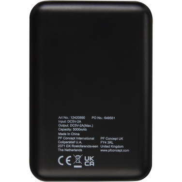 Logotrade promotional item image of: Gleam 5000 mAh ultra slim light-up power bank