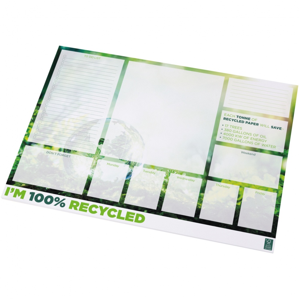 Logo trade corporate gifts image of: Desk-Mate® A2 recycled notepad