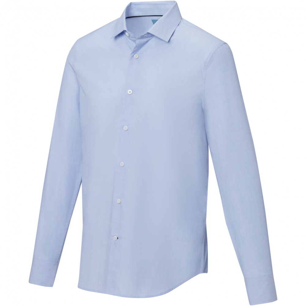 Logo trade promotional gifts picture of: Cuprite long sleeve men's organic shirt