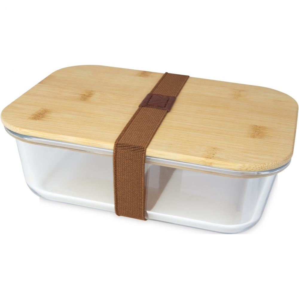 Logotrade corporate gift picture of: Roby glass lunch box with bamboo lid